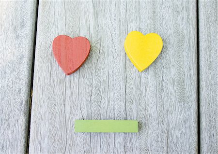 Face made of hearts Stock Photo - Premium Royalty-Free, Code: 670-06450079