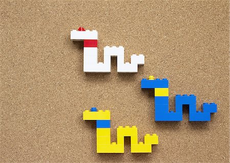 Snakes made from plastic blocks Stock Photo - Premium Royalty-Free, Code: 670-06450706