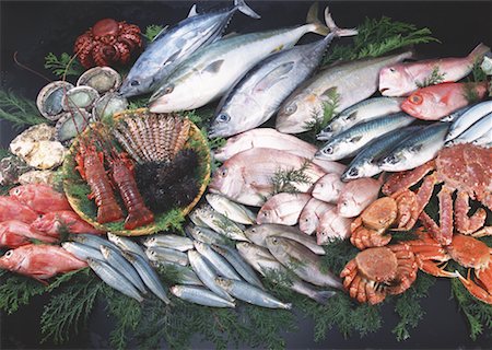 simsearch:670-02109950,k - Produits de la pêche Photographie de stock - Premium Libres de Droits, Code: 670-02108136