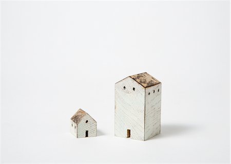 Maisons miniatures Photographie de stock - Premium Libres de Droits, Code: 670-03607560