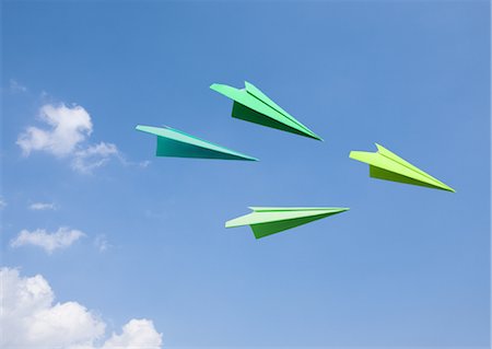 ecology - Paper planes Stock Photo - Premium Royalty-Free, Code: 670-03607592