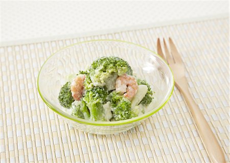Salade de crevettes et brocoli Photographie de stock - Premium Libres de Droits, Code: 670-03709511