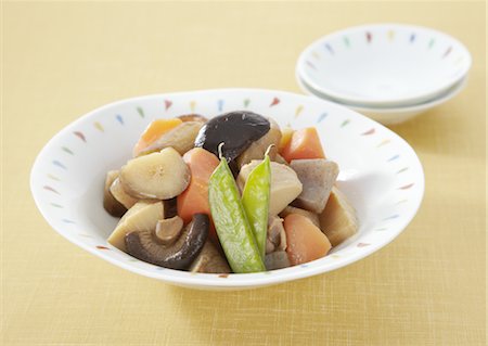 shiitake - Simmered vegetables, Chikuzenni Foto de stock - Sin royalties Premium, Código: 670-03709632