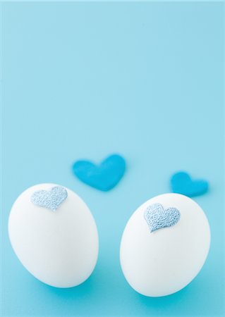 parto - Eggs and hearts Foto de stock - Sin royalties Premium, Código: 670-03734463