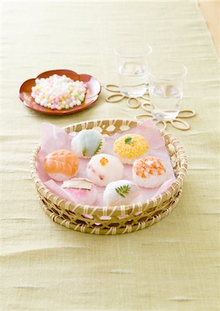 simsearch:670-03709960,k - Temari sushi Foto de stock - Sin royalties Premium, Código: 670-03886026
