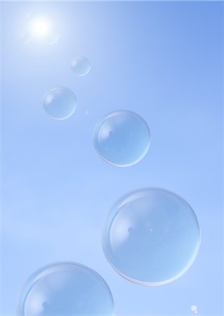 sphere - Blue sky and spheres Stock Photo - Premium Royalty-Free, Code: 670-03886314