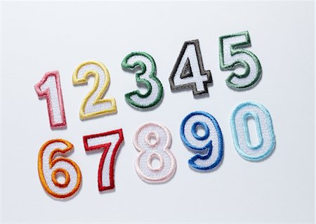 simsearch:670-06450573,k - Row number appliques Stock Photo - Premium Royalty-Free, Code: 670-03886353