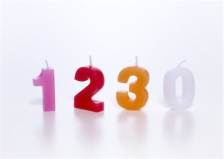 Number candles Stock Photo - Premium Royalty-Free, Code: 670-03886366
