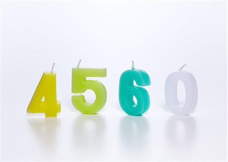 simsearch:670-06450573,k - Number candles Stock Photo - Premium Royalty-Free, Code: 670-03886367