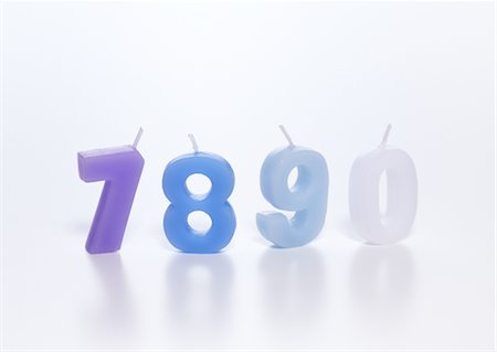 simsearch:670-06450573,k - Number candles Stock Photo - Premium Royalty-Free, Code: 670-03886368