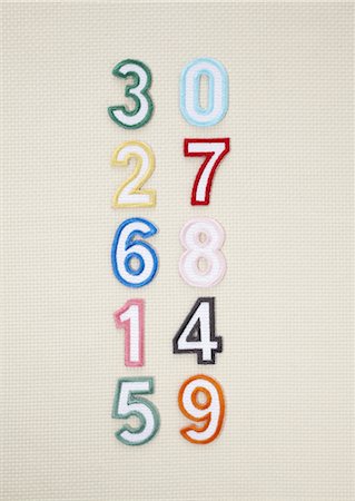 seis - Number appliques Foto de stock - Sin royalties Premium, Código: 670-03886380