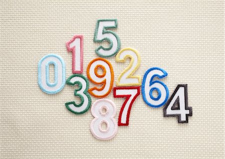 seis - Number appliques Foto de stock - Sin royalties Premium, Código: 670-03886381