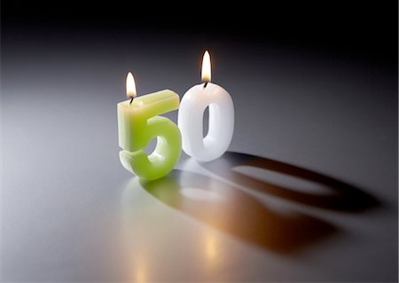 Number candles Foto de stock - Sin royalties Premium, Código: 670-03886426