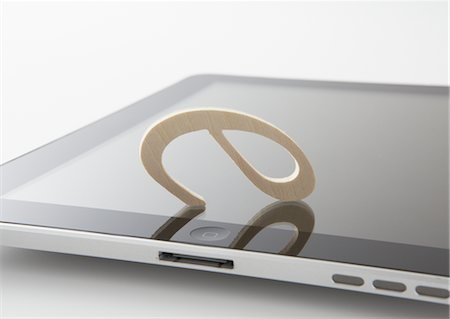 Tablet PC and alphabet Stock Photo - Premium Royalty-Free, Code: 670-03886463