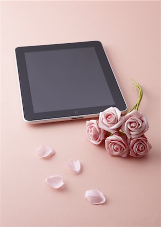fête des mères - Tablet PC et roses Photographie de stock - Premium Libres de Droits, Code: 670-03886535