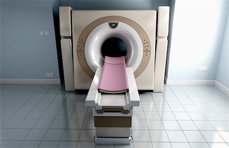 escáner - A CT scanner Foto de stock - Sin royalties Premium, Código: 671-02101891