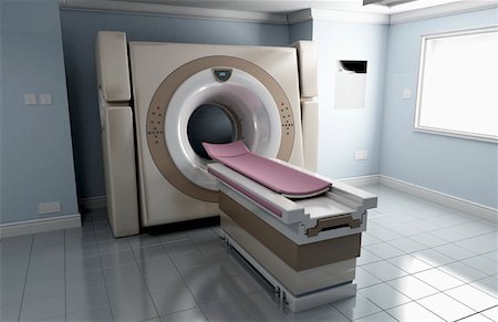 escáner - A CT scanner Foto de stock - Sin royalties Premium, Código: 671-02102382