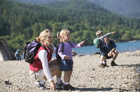 family hike - Family on a summer hike. Stock Photo - Premium Royalty-Free, Code: 673-02137818