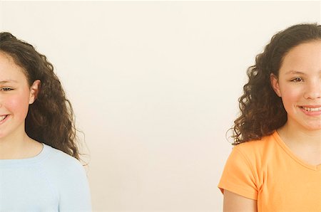 split personality - Twin teenage girls. Stock Photo - Premium Royalty-Free, Code: 673-02137906