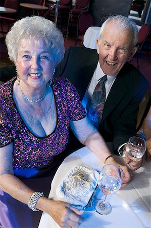 A senior couple out for the evening. Stock Photo - Premium Royalty-Free, Code: 673-02138419