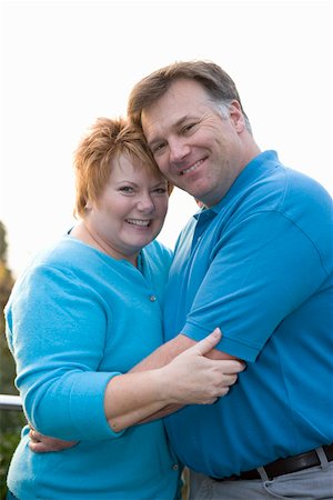 fat large woman - Portrait of middle aged couple hugging Stock Photo - Premium Royalty-Free, Code: 673-02140425