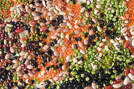schwarze bohne - Mixed dry beans Foto de stock - Sin royalties Premium, Código: 673-02140856
