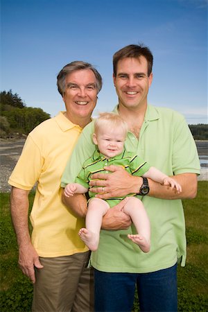 father son portrait old - Portrait of three generations of males Stock Photo - Premium Royalty-Free, Code: 673-02141384