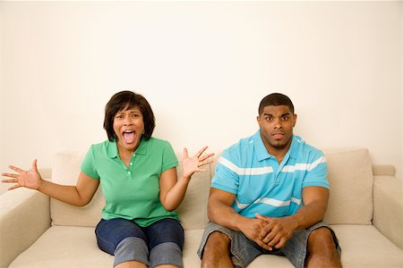 simsearch:673-02143816,k - Woman screaming beside her boyfriend Stock Photo - Premium Royalty-Free, Code: 673-02141686