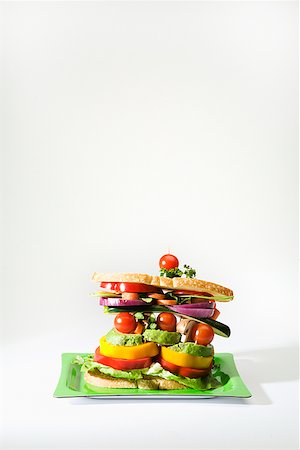 Veggie sandwich Stock Photo - Premium Royalty-Free, Code: 673-02142749