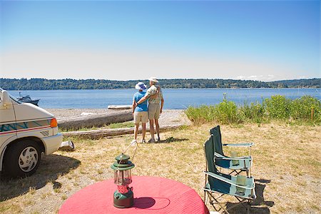 puget sound - Couple standing at a beach, Washington State, USA Stock Photo - Premium Royalty-Free, Code: 673-02386316