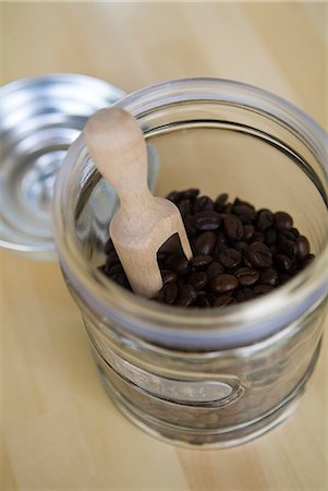 Coffee beans in glass jar Stock Photo - Premium Royalty-Free, Code: 685-02941151