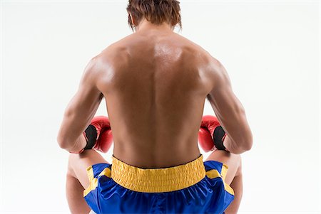 Rear view of boxer sitting Stock Photo - Premium Royalty-Free, Code: 685-02941763