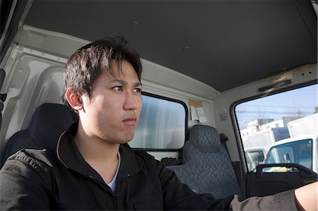 Portrait of truck driver Stock Photo - Premium Royalty-Free, Code: 685-02941956