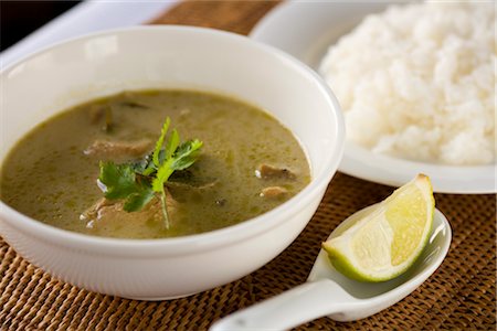 Green curry Foto de stock - Sin royalties Premium, Código: 685-03081935