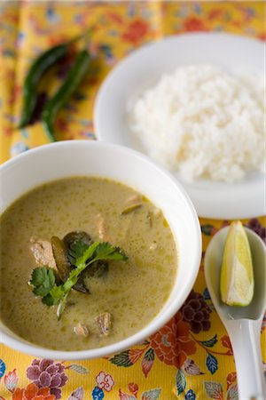 Green curry Foto de stock - Sin royalties Premium, Código: 685-03081936