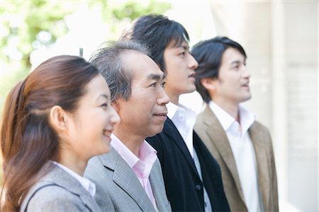 Portrait of four business people Foto de stock - Sin royalties Premium, Código: 685-03082241