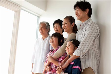 simsearch:685-03082700,k - Multi generation family smiling Stock Photo - Premium Royalty-Free, Code: 685-03082682