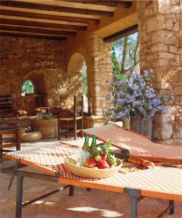 food stylish - Mediterranean loggia Stock Photo - Premium Royalty-Free, Code: 689-05610395