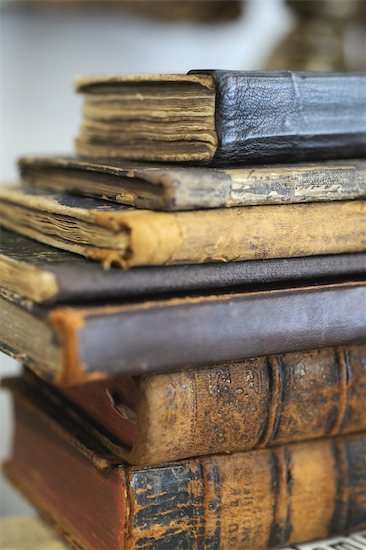 Stack of old books Stock Photo - Premium Royalty-Free, Image code: 689-05610657