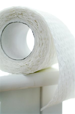 Roll of toilet paper Fotografie stock - Premium Royalty-Free, Codice: 689-05611422