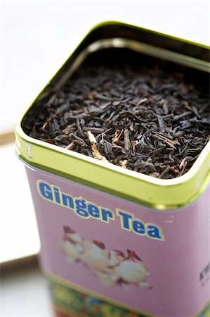 gingered tea Foto de stock - Sin royalties Premium, Código: 689-03124108