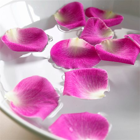 spa decoration - Swimming rose petals Stock Photo - Premium Royalty-Free, Code: 689-03124487