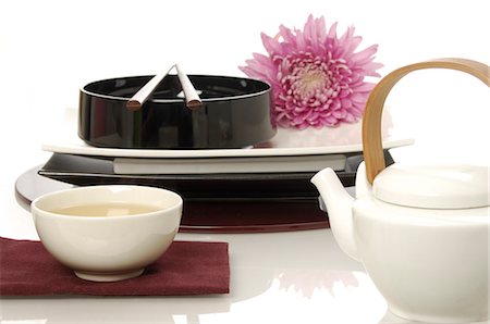 simsearch:689-03126660,k - Asian tea set Foto de stock - Sin royalties Premium, Código: 689-03126365