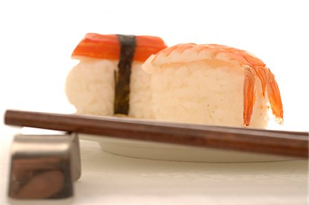 simsearch:689-03124356,k - Sushi and chopsticks Stock Photo - Premium Royalty-Free, Code: 689-03126618