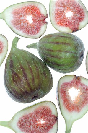 fruit pulp - Figs halved Stock Photo - Premium Royalty-Free, Code: 689-03128435