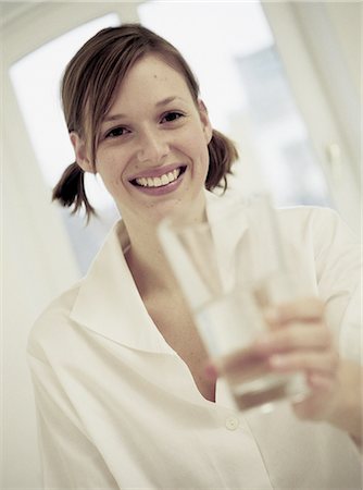 Drinking water is healthy Stock Photo - Premium Royalty-Free, Code: 689-03123765