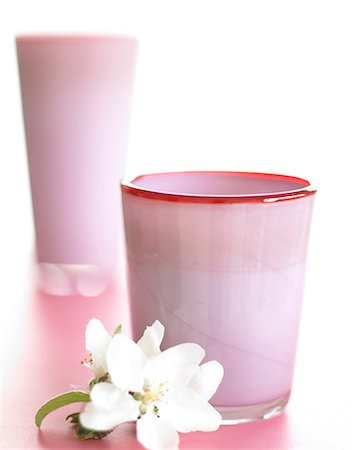 spiderwort - Vases en verre rose pâle avec des fleurs de la tradescantie de l'ouest Photographie de stock - Premium Libres de Droits, Code: 689-03123806