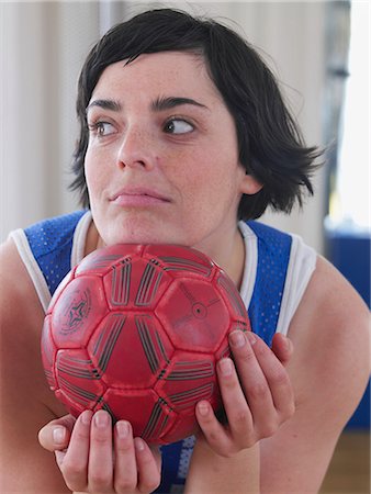 simsearch:689-03131221,k - woman with red ball Stock Photo - Premium Royalty-Free, Code: 689-03130624