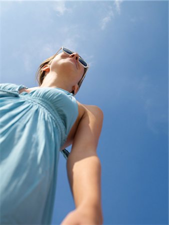 simsearch:689-03130965,k - Brunette with sun glasses Stock Photo - Premium Royalty-Free, Code: 689-03131018