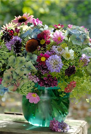 Fleurs dans un vase Photographie de stock - Premium Libres de Droits, Code: 689-03131090